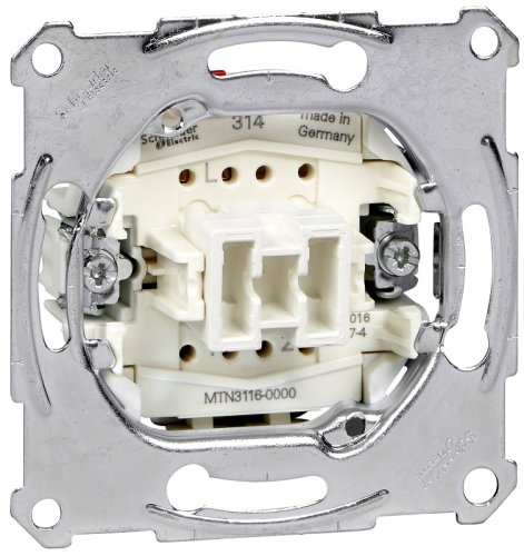 Переключатель без накладки без рамки Schneider Electric Merten System M 1-кл. проходной фото Переключатель без накладки без рамки Schneider Electric Merten System M 1-кл. проходной картинка